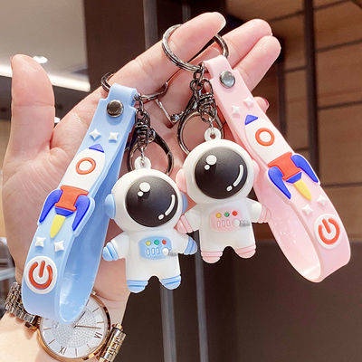 Phim hoạt hình Cặp đôi nút chìa khóa Nữ Phiên bản Hàn Quốc dễ thương của Chuỗi khóa đỏ Nam Mặt dây chuyền nhỏ Mặt dây ch