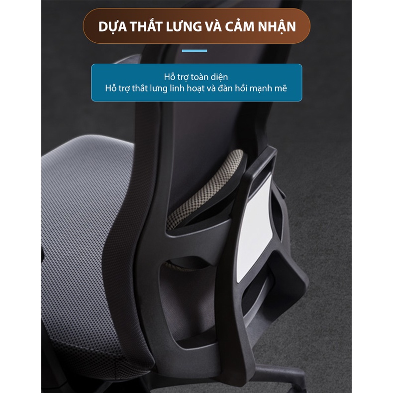 Ghế công thái học Nghia Furniture Ergonomic Trend H - ngả sâu 140 độ, full tính năng, lưới Hàn Quốc cao cấp