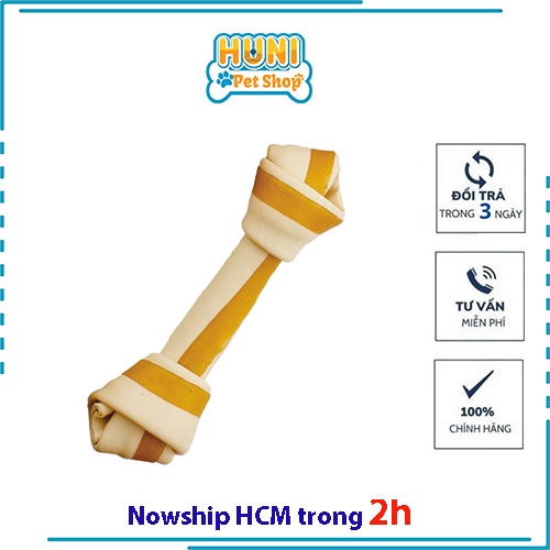 XƯƠNG GẶM DA THỰC VẬT HƯƠNG SỮA DINH DƯỠNG DÀNH CHO CHÓ CƯNG 10 XƯƠNG DOGGY MAN- Huni petshop