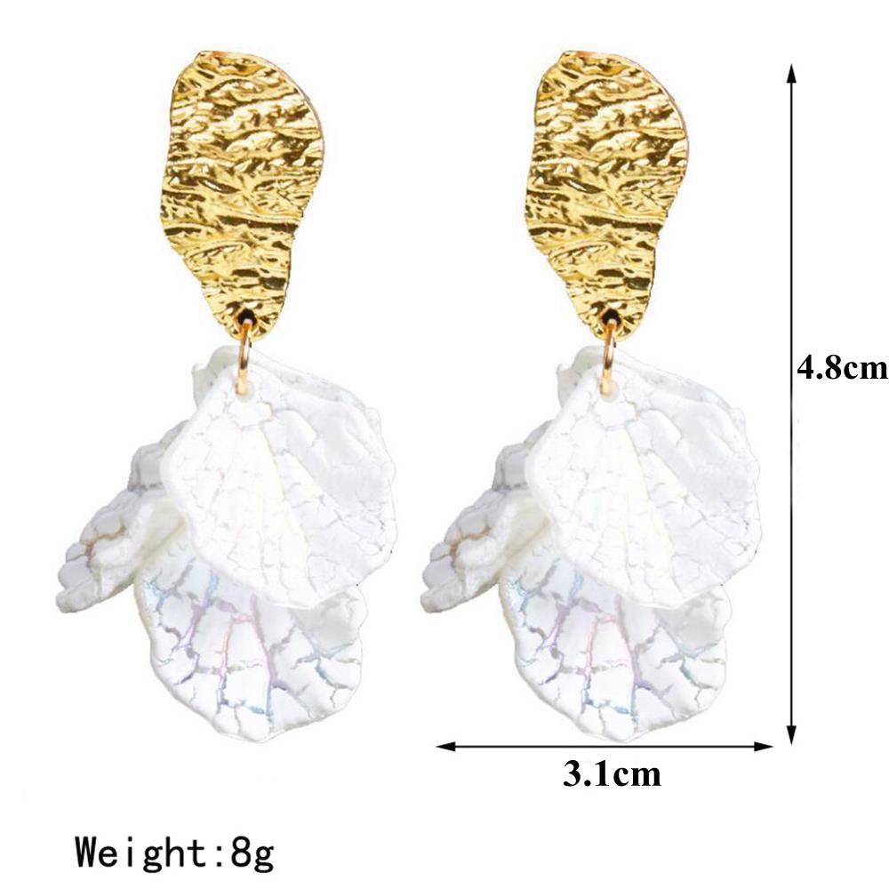 Bông Tai Hợp Kim Hình Hoa Đính Đá Xinh Xắn