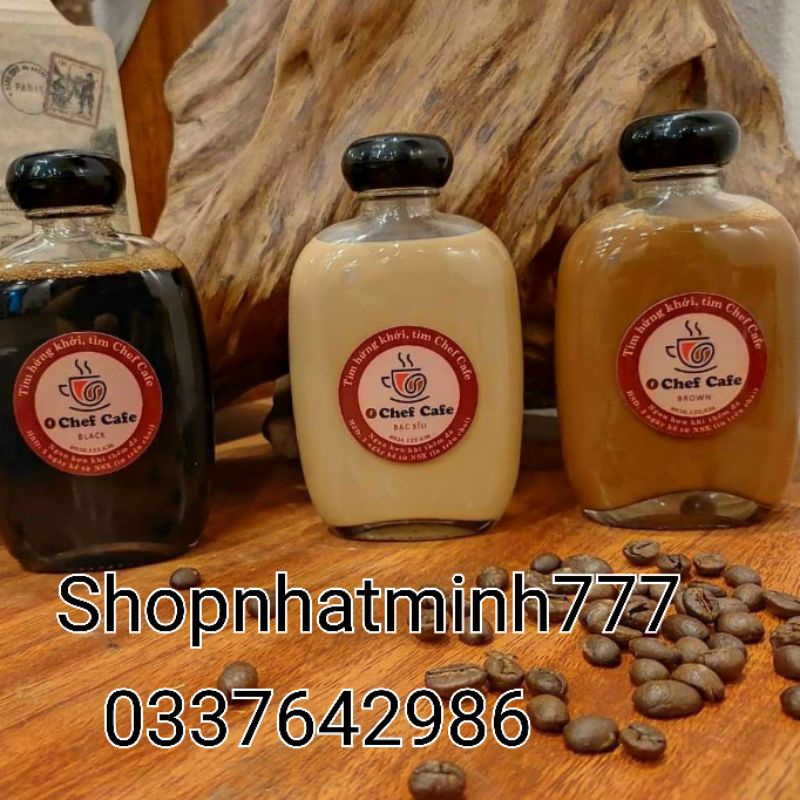 Sỉ Thùng Chai Thủy Tinh Đựng Cà Phê Bầu 250-500ml