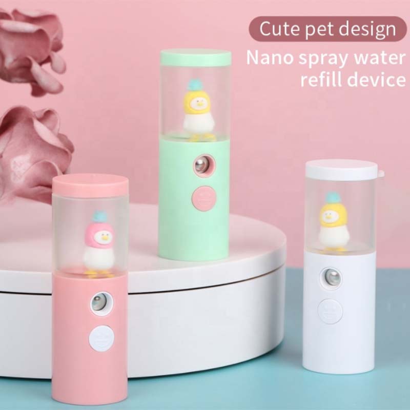 Máy Phun Sương Tạo Ẩm Cho Da Mặt Hình Thú Hoạt Hình Sạc Cổng USB
