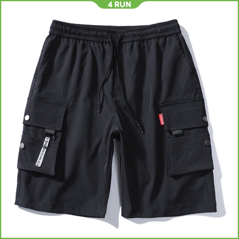 Quần Short nam Kaki 4RUN mã "TT13" quần đùi nam dáng thể thao nam túi hộp có chun vải co dãn mềm mại mùa hè