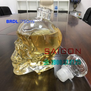 BÌNH THỦY TINH ĐẦU LÂU 750ML
