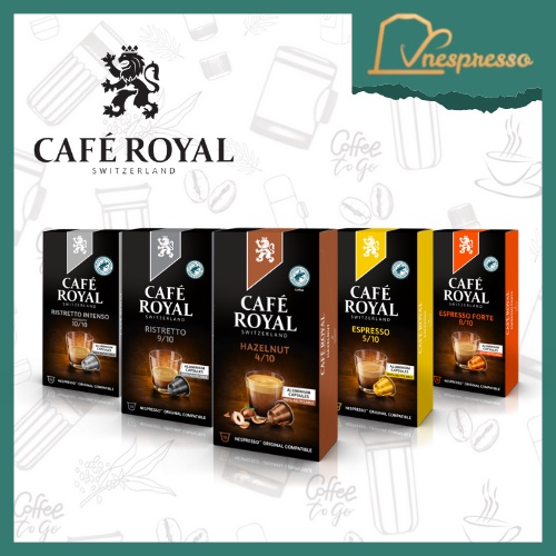 Viên nén cà phê Nespresso compatible Royal Cafe - hộp 10 viên