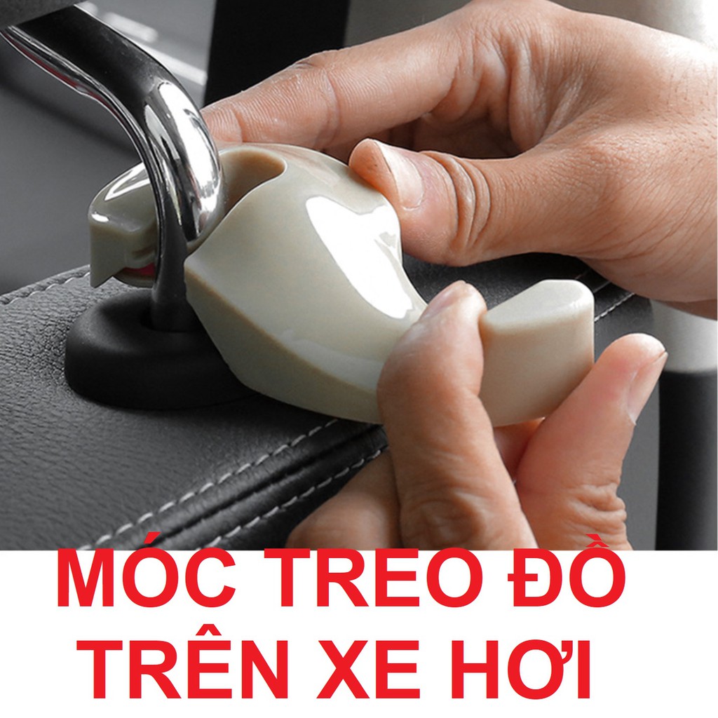 Móc Treo Đồ Sau Ghế Dành Cho Xe Hơi - Có Khóa Dùng Để Treo - Móc Đồ Gọn Gàng Tiện Lợi