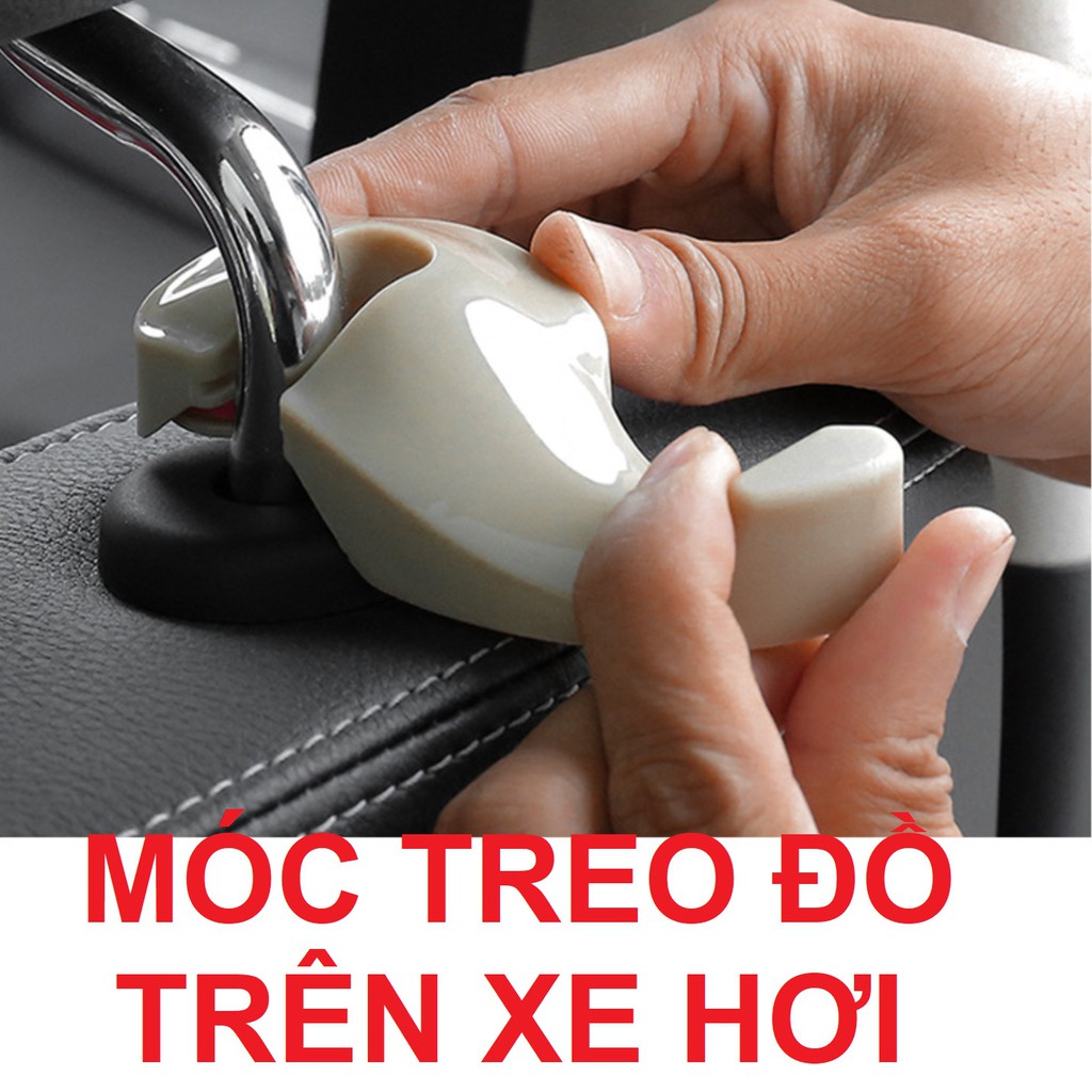 [ GIÁ TREO ĐỒ XE HƠI ] Móc Treo Đồ Sau Ghế Dành Cho Xe Hơi - Có Khóa Dùng Để Treo - Móc Đồ Gọn Gàng Tiện Lợi