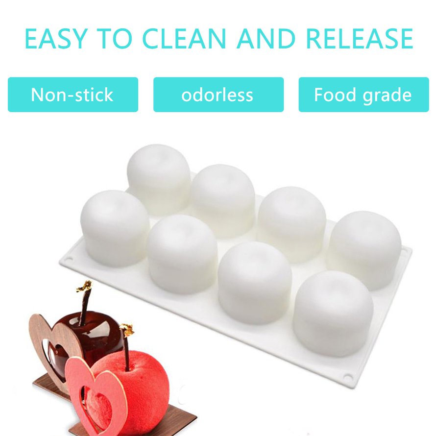 Khuôn silicone làm bánh tạo hình quả táo 3D độc đáo