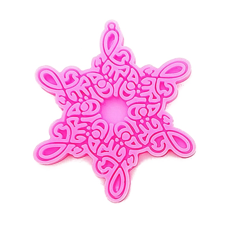 Sa Khay Đựng Trái Cây Hình Bông Tuyết Pha Lê