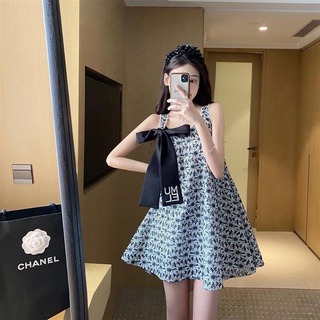 MUEL original Xiaoxiangfeng suspender dress women's summer 2022 new thin design fashion niche skirt