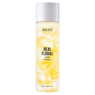 Nước hoa hồng làm dịu da chiết xuất hoa cúc nacific real floral toner calendula 180ml