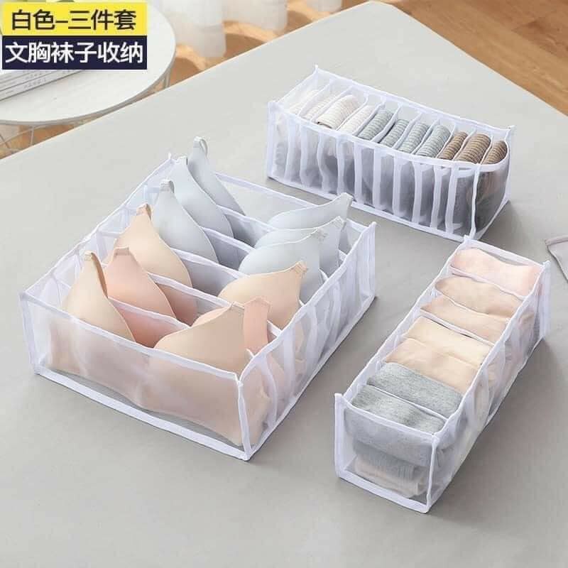 PVN16889 Set 3 túi đựng đồ lót, tất đa năng T2