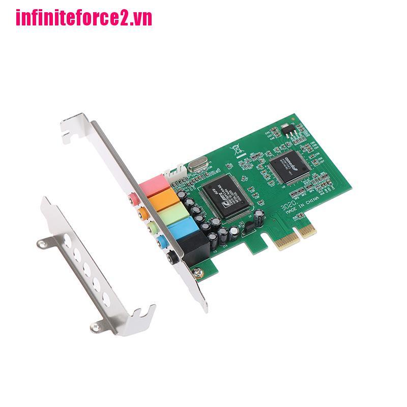 Thẻ Âm Thanh Kỹ Thuật Số Pci-E 5.1 Ch 6 Kênh Hỗ Trợ Win7