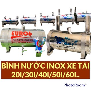 BÌNH NƯỚC RỬA TAY INOX 20 LÍT DÀNH CHO XE TẢI - HÀNG GIA CÔNG CHUẨN XỊN