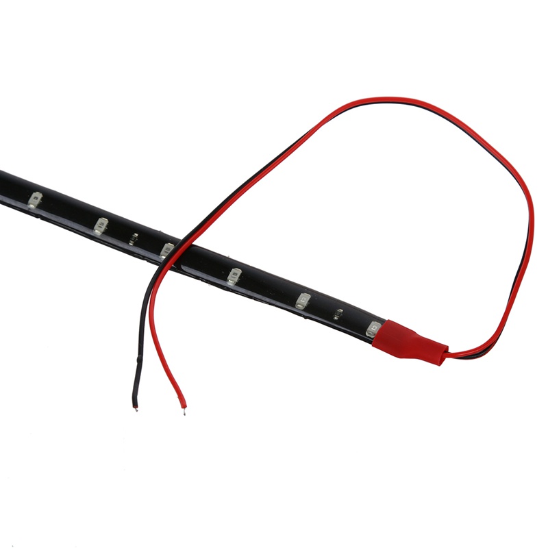 2 Dây Đèn LED Đỏ Dài 12V 15 Bóng Dài 30Cm