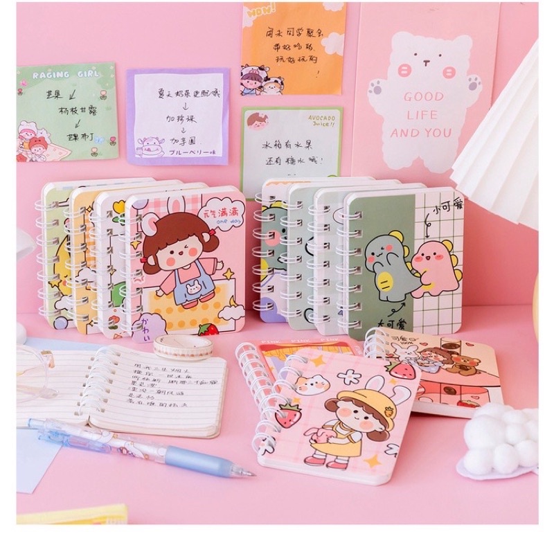 Sổ tay a7 mini nhiều hình xinh xắn