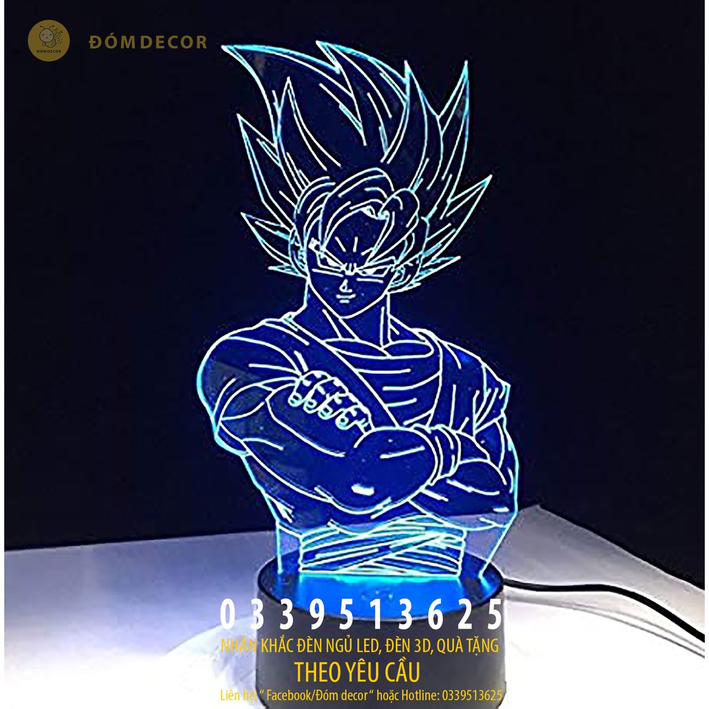 Đèn ngủ khắc hình anime theo yêu cầu độc đáo