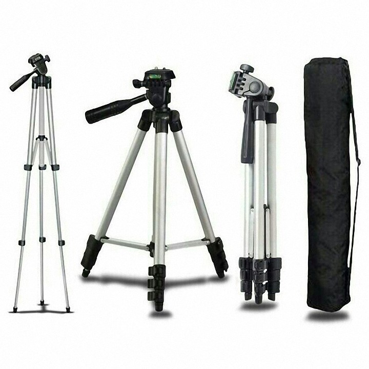 Gậy Tripod 3 Chân TF 3110 Chuyên Chụp Hình LiveStream + Kẹp Điện Thoại