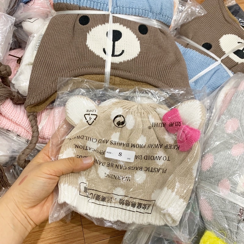 Mũ len xuất xịn cho bé 2-6y