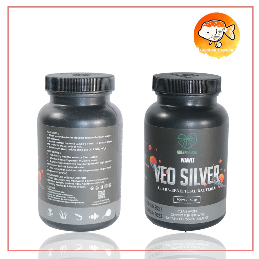 Men vi sinh xử lý môi trường nước VEO Silver 150 gram