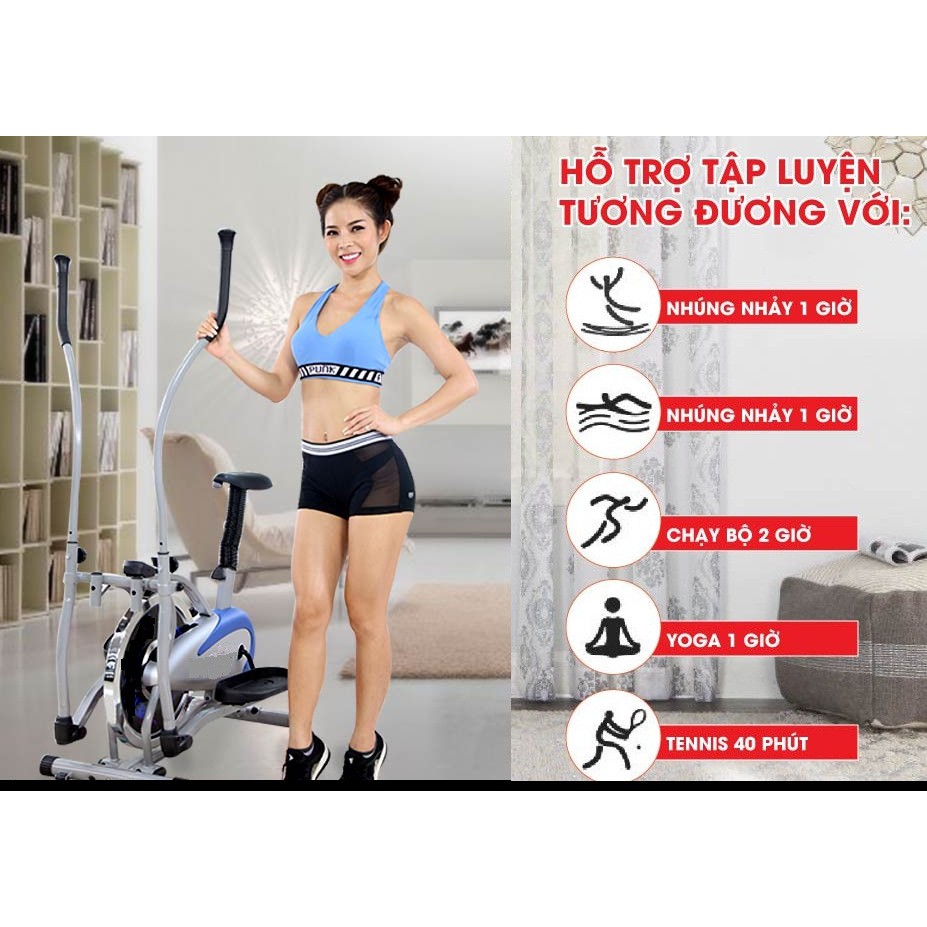 Xe Đạp Tập iBike 4000 – Có Yên- Xe đạp tập giảm cân tập toàn thân tập cho người già người tai biến.