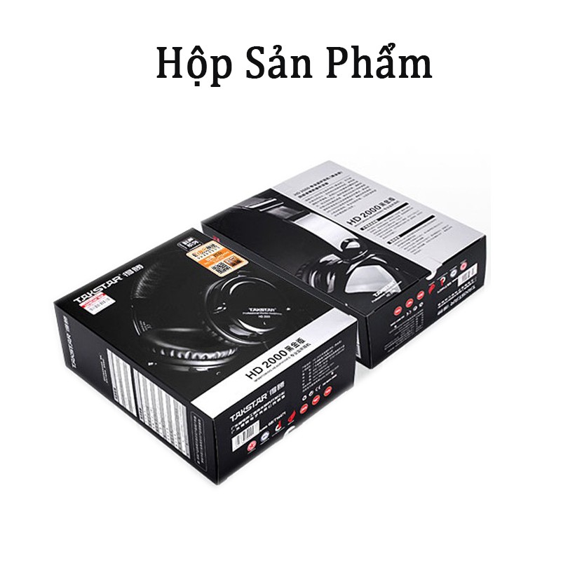 Tai nghe kiểm âm Takstar HD2000 loại chuyên nghiệp- Tai nghe dòng không có mic tặng kèm zắc chuyển 6.5