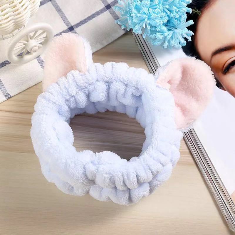 Băng Đô Rửa Mặt Tai Mèo Nữ, Băng Đô Trang Điểm Tai Meo Cute Hàn Quốc Đẹp