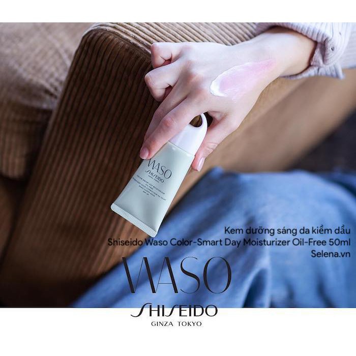 [CHÍNH HÃNG] Kem dưỡng sáng da kiềm dầu Shiseido Waso Color-Smart Day Moisturizer Oil-Free 50ml