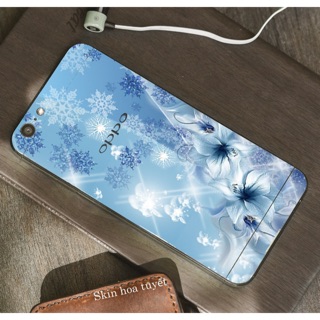 Skin Dán Oppo Hoa Tuyết 02