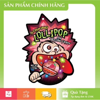 [HÀNG CHÍNH HÃNG] KẸO MÚT NỔ STRIKING VỊ DÂU 13,8gr