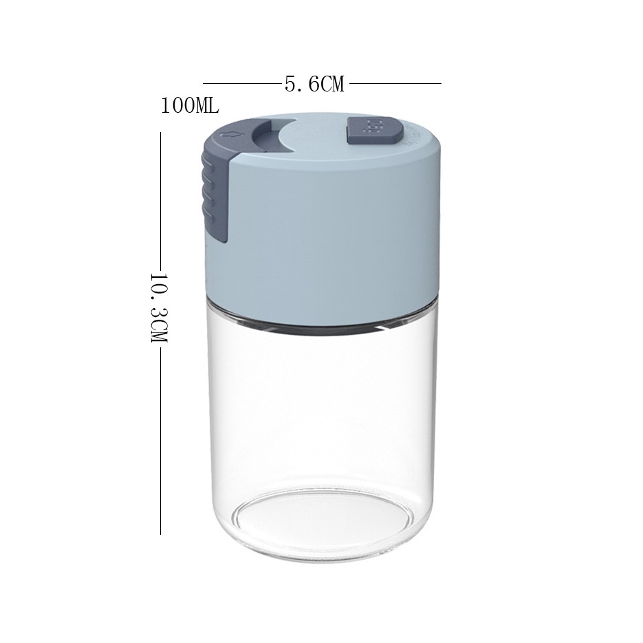 Ossayi Lọ Thủy Tinh Đựng Gia Vị Muối Công Cụ Nhà Bếp 0.5g