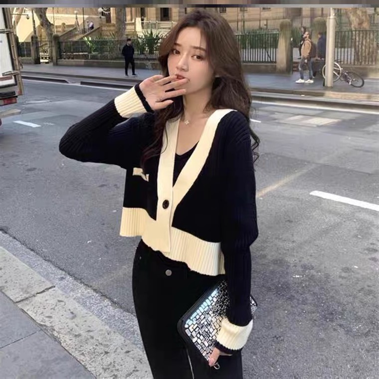 Áo khoác cardigan dệt kim tay dài phong cách Hàn Quốc cho nữ 9312