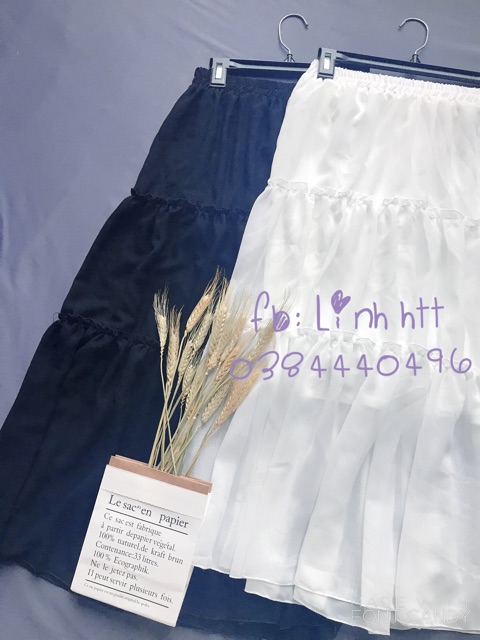 Chân váy tầng Midi Ulzzang 80cm