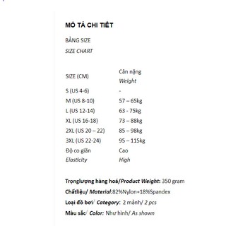 ĐỒ BƠI BIG SIZE 53- 120KG (KS410689-4 )