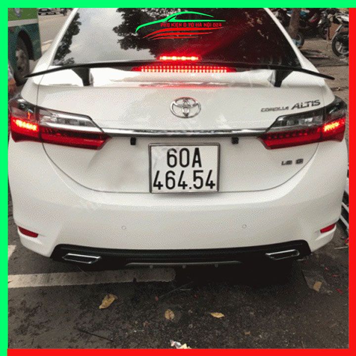 Đuôi gió sau xe thể thao Civic , City, Cerato có đèn Led hàng mộc chưa sơn