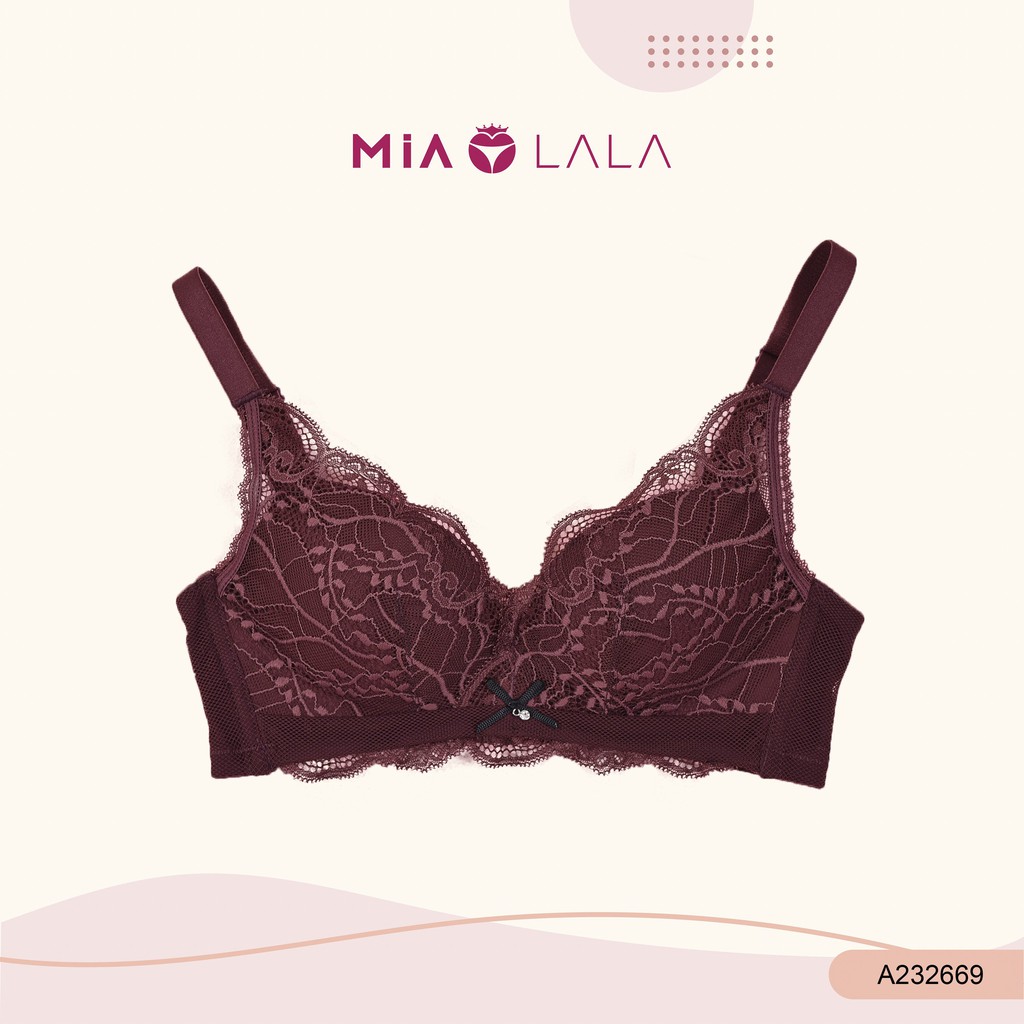 Áo lót nữ không gọng đệm vừa 2cm ren MIALALA 0669 NA2320669