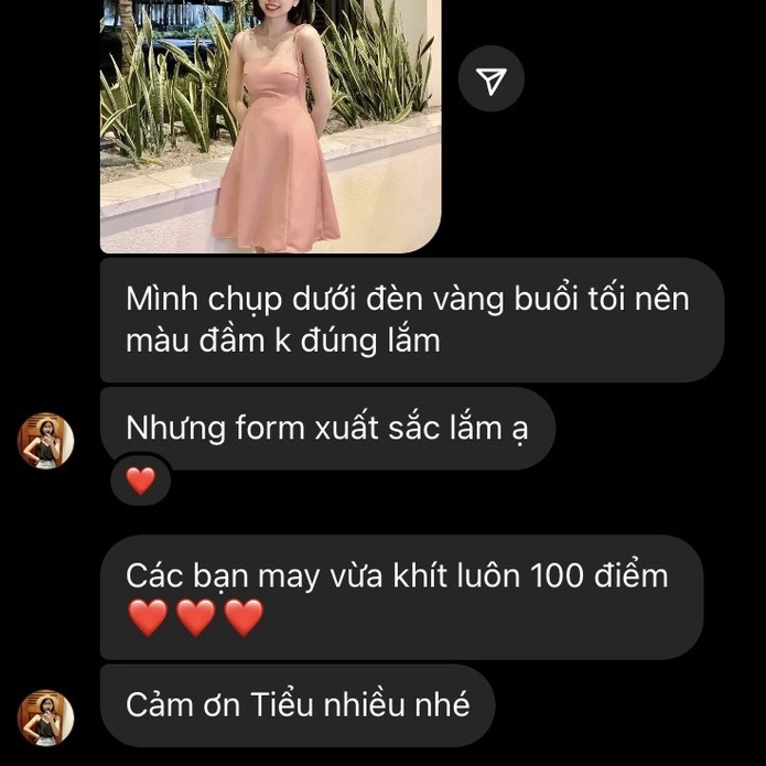 Đầm hai dây TIEUDESIGN thắt nơ vai