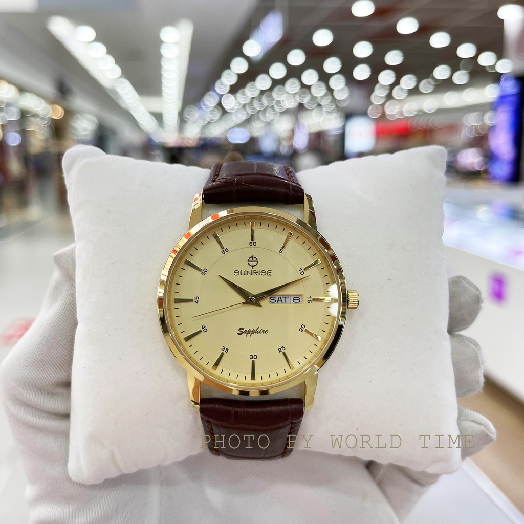 Đồng Hồ Nam Sunrise DM1216SWA B , Chính Hãng Full Box , Kính Sapphire Chống Xước , Chống Nước , Dây Da | BigBuy360 - bigbuy360.vn