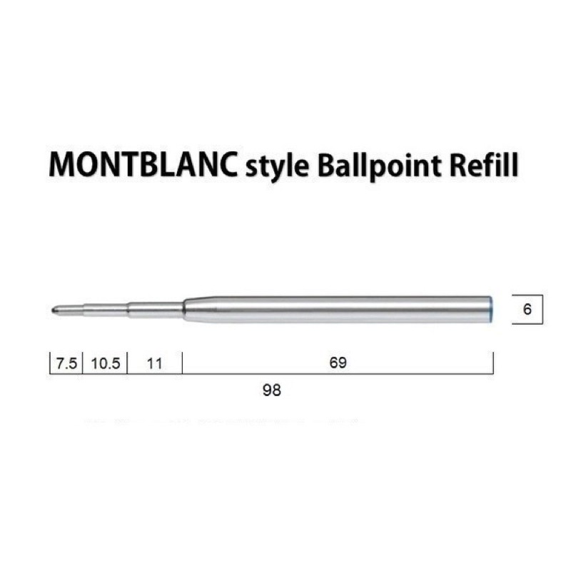Ruột viết Ballpoint lắp vừa cho viết Montblanc và Dunhill