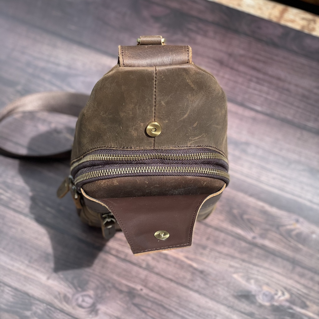 TÚI ĐEO CHÉO DA BÒ SÁP CAO CẤP DB115