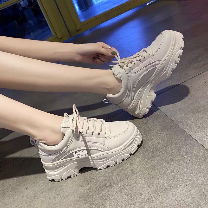 Giày Sneaker Nữ Độn Đế RULFINE MINSU M3703, Giày Thể Thao Bata Nữ Độn Đế Tăng Chiều Cao Hàn Quốc Phù Hợp Đi Chơi, Đi Học | BigBuy360 - bigbuy360.vn