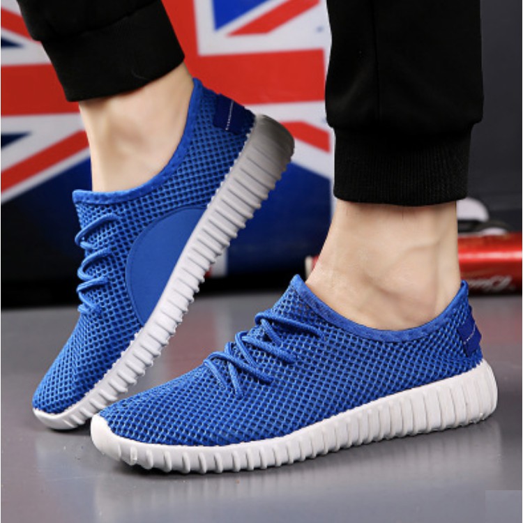 [Mã BMINC50 giảm 10% đơn 99K] [ Hàng có sẵn giao nhanh ] Giày nam trơn cổ cao xanh đậm - GOLD SNEAKER HCM