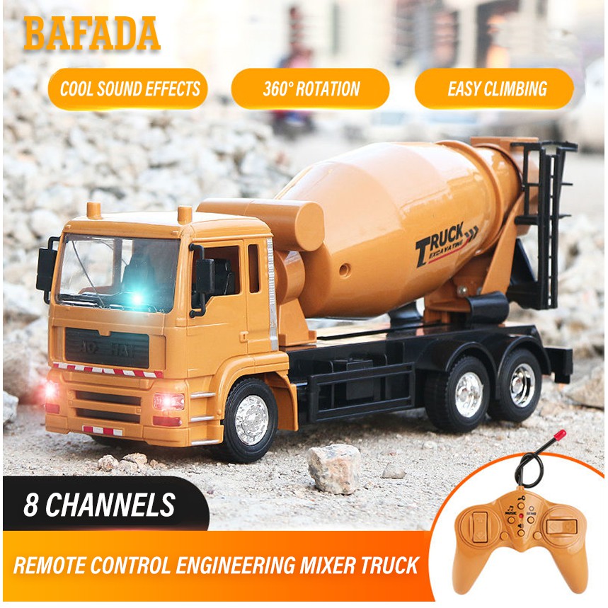 Bộ Xe Xúc Đất Sét Điều Khiển Từ Xa 8 Kênh 2.4G