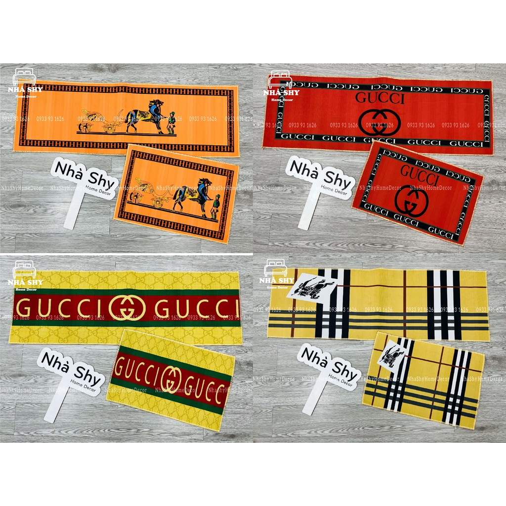 Thảm Bếp Bộ Đôi - Lót Chân Chống Trượt - SET 2 CÁI ĐẾ DÀY HÀNG CAO CẤP : 40x60cm và 40x1m2