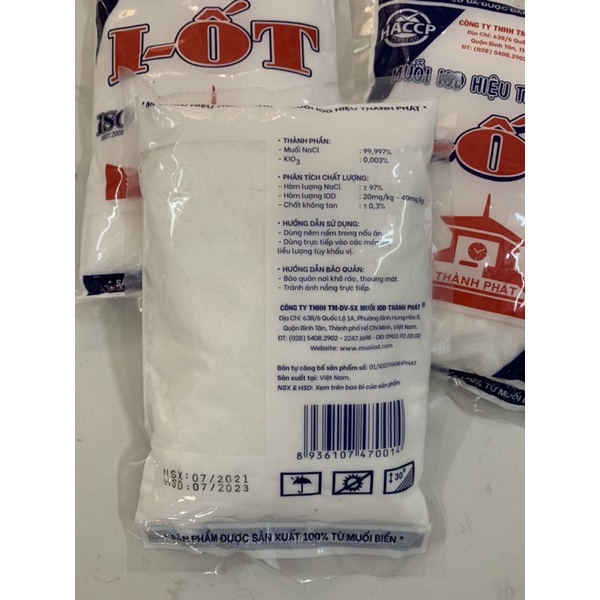 Muối I-ốt Thành Phát gói 400g