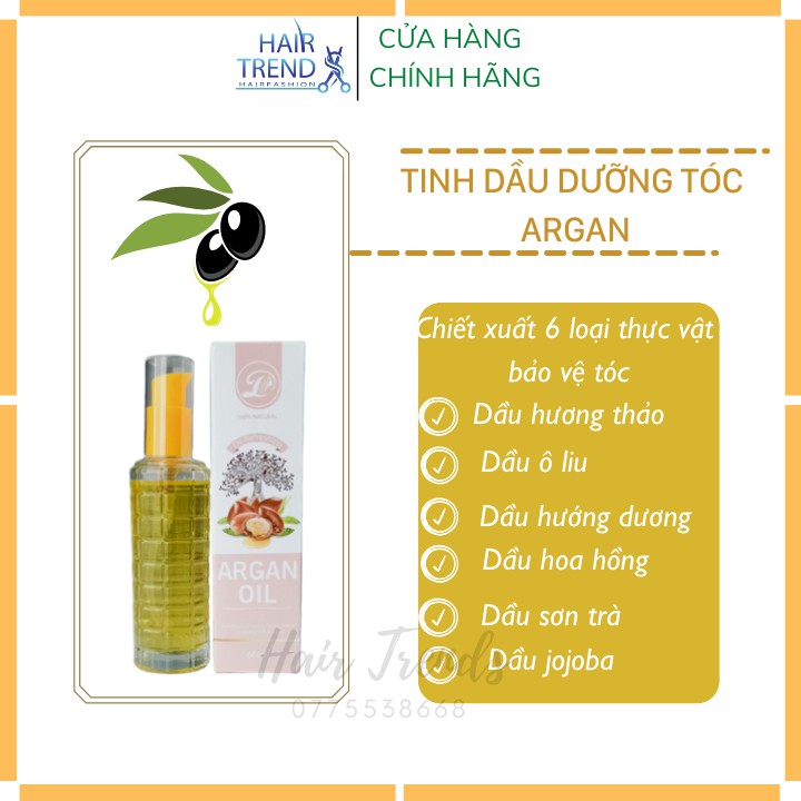 Tinh dầu dưỡng tóc ARGAN phục hồi tóc chính hãng LỤA ĐẠT
