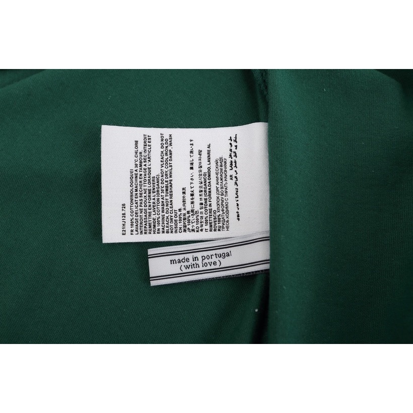 Ami Áo Thun paris Tay Ngắn Thêu Hình Trái Tim Màu Vàng