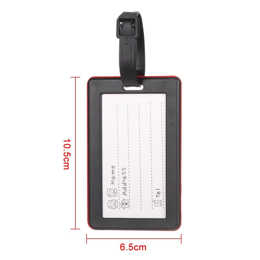 ♫DAPHNE♫ Fashion Luggage Tag Portable Baggage Holder Travel Tag Travel Accessories Cute Cartoon Baggage Boarding Label Women Men Good Travel PVC Creative Letter