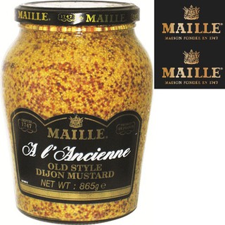 Mù Tạt Nguyên Hạt Maille 865gr/ Whole Grain Mustard - France