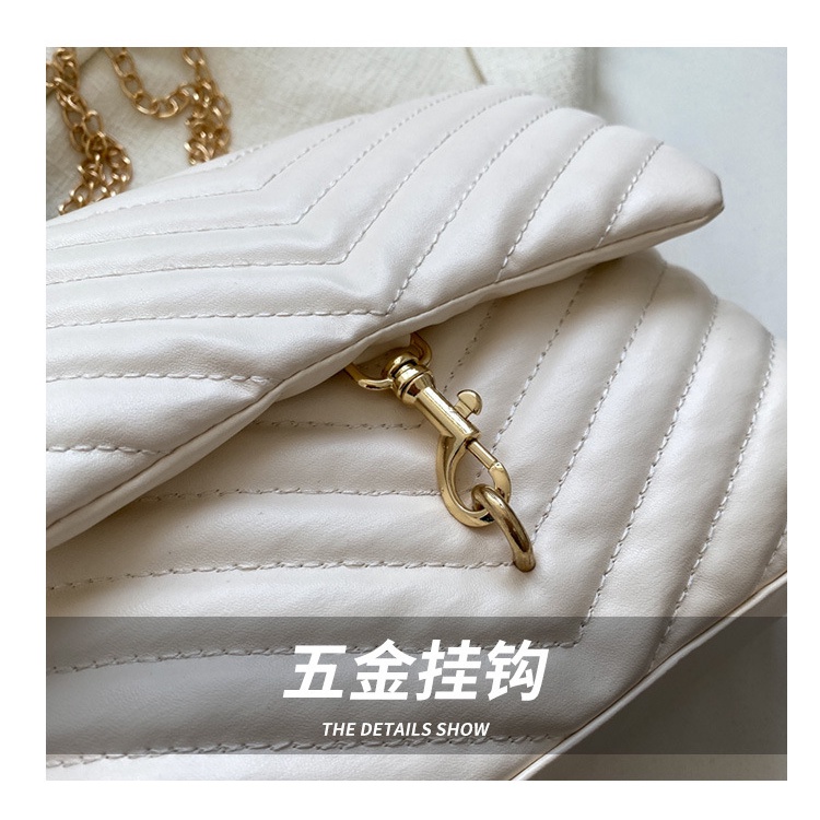 Túi Đeo JASMIN NOIR Chéo Nắp Gập In Họa Tiết Kẻ Sọc Cho Nữ